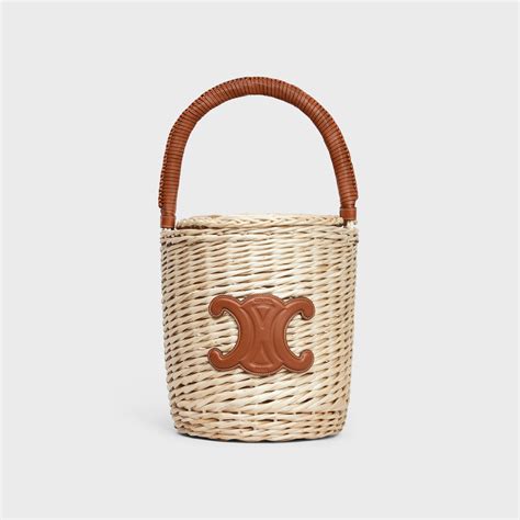 celine wicker tote|BASKET IN WICKER AND CALFSKIN .